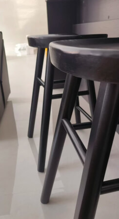 เก้าอี้บาร์ MY DOLLS HOUSE PINE 65 ซม. สีดำ_2